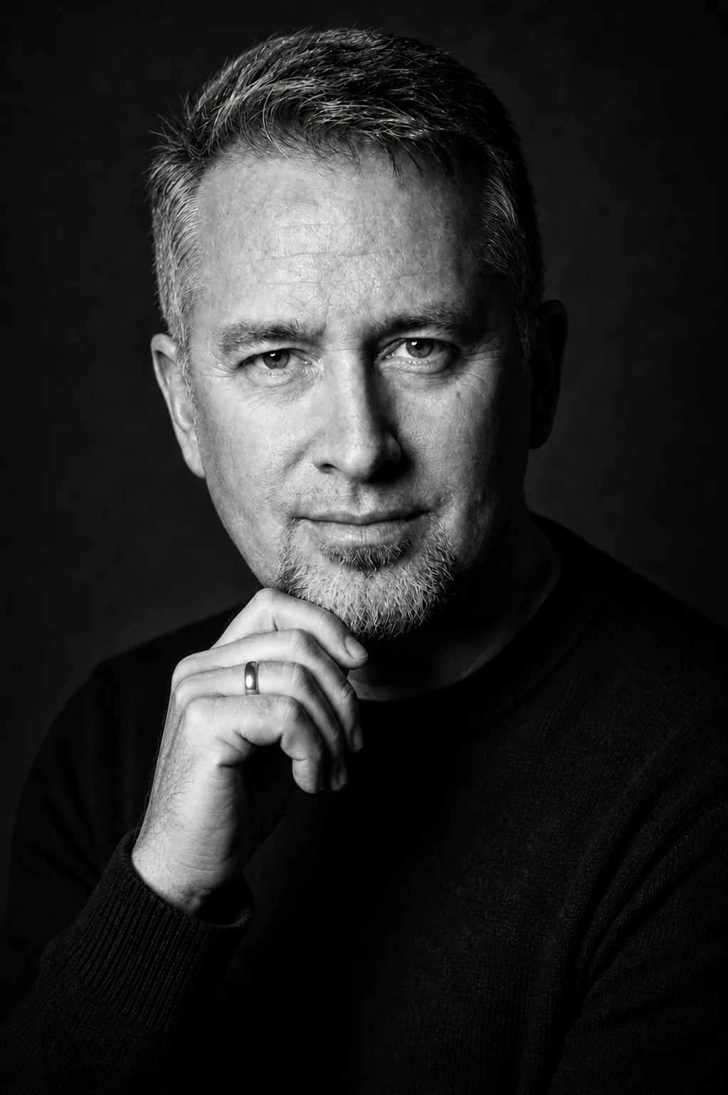 Christian Zöllner — Schwarzweiß-Porträt